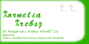 kornelia krebsz business card